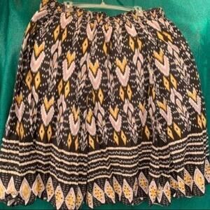 Style & Co Women's Skirt Cotton Plus Size 2x Brown Vintage